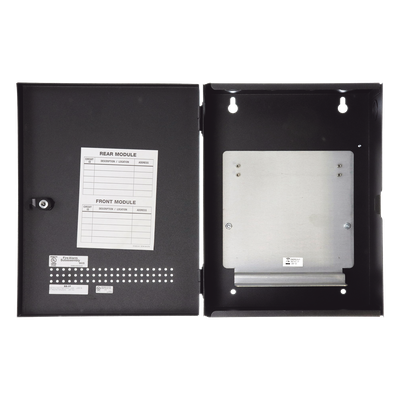 Gabinete Metálico para Módulos de Control / Hasta 2 Módulos / Bisagras Izquierdas / Montaje en Pared / Acero con Pintura en Polvo