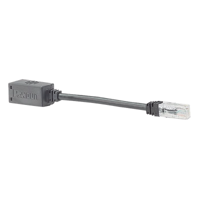 Adaptador de seguridad anti-desconexión / Cat 6A UTP / CM / 20.3 cm (8 pies) / Jack a Plug