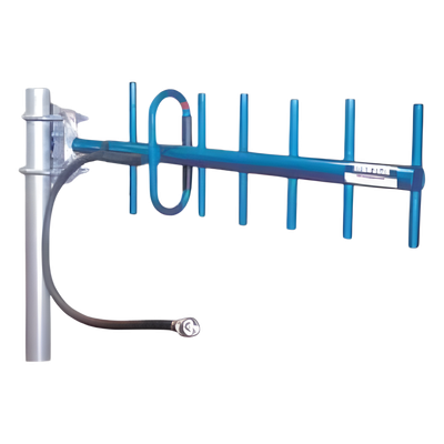 Antena Base Direccional Yagi / 7 Elementos / 890-960 MHz / 10 dBd / 23.75 pies / Resistencia Viento 125 mph