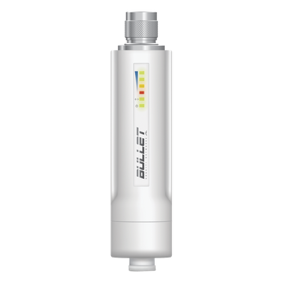 Radio airMAX / 2.4 GHz / 100 Mbps / PoE 24V / -40°C a 80°C / 152x37x31 mm