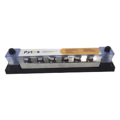 Bloque de Terminales / 6 Líneas / 600 A / 52 VDC o 300 VAC / Cobre Estañado 8×25 mm / IP con Cubierta