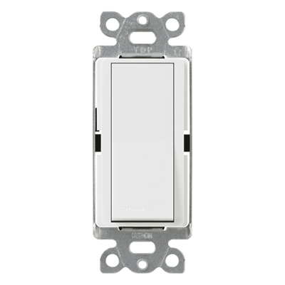 Apagador de Pared Unipolar / 15 A / 120/277 V / Paleta Decoradora / Cargas Generales y Motores / Acabado Brillante
