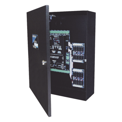 Controlador de Acceso / 4 Lectoras Wiegand / Doble Procesador / 45,000 Tarjetas / 16 Entradas Auxiliares / Gabinete con LED