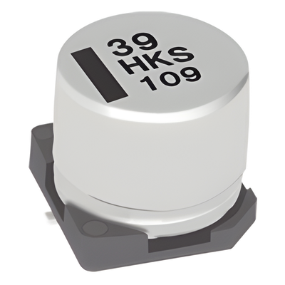 Capacitor Electrolítico SMT / 1 µF / Bajo ESR 0.12-0.28 / Rango -55°C a +105°C / Resistencia Soldadura 250°C