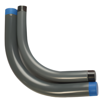 Codo Conduit Rígido / Aluminio 1/2″ (13 mm) / Recubrimiento PVC 40 mils / Uretano en Roscas / IK09 / NPT / Anticorrosivo