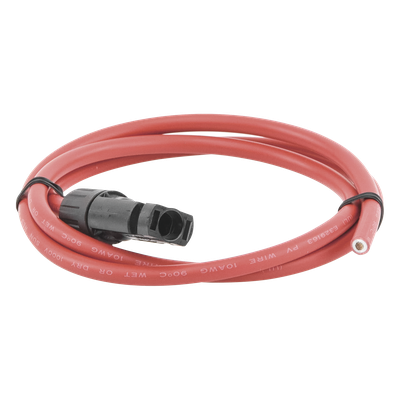 Cable Fotovoltaico / 1 m (3.28 ft) / 10 AWG / MC4-M / Rojo