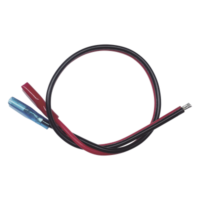 Cable Dual Polarizado / Calibre 18 AWG / 30 cm (0.98 pies) / Terminal F1 y Puntas Libres / Conexión a Baterías de Respaldo