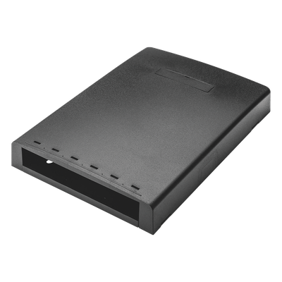 Caja de Montaje en Superficie / 6 Puertos Mini-Com / Resguardo de Fibra Óptica / 24 m (78.7 ft) de Almacenamiento / Negro