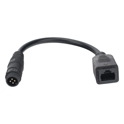Cable de Extensión Industrial / Conector M12 de 4 Pines a RJ45 / Longitud 0.20 m (0.66 ft) / Ethernet Industrial / Wi-Fi 2.4 GHz
