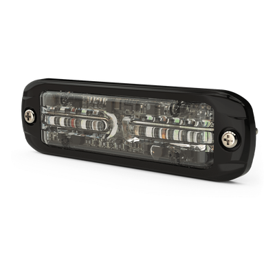 Luz LED de Advertencia Exterior / 18 LEDs Tricolor / Perfil Ultra Delgado / 12-24 VDC / Óptica 360°