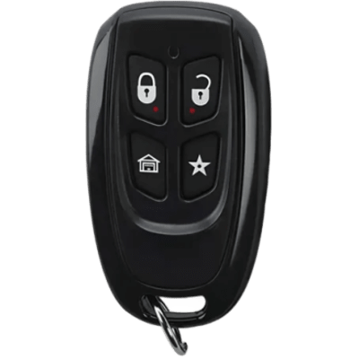 Control Remoto de Alarma / 4 Botones / Frecuencia 433 MHz / Hasta 7 Unidades por Receptor / Compatible Multi-Marca