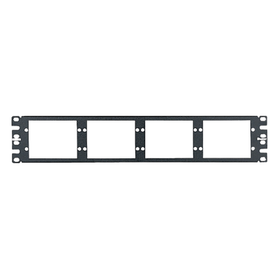Patch Panel de Fibra Óptica / 2UR / 8 Placas Acopladoras / 19″ EIA / 1.58 x 0.29 x 0.04 ft