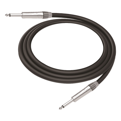 Cable de Audio / Conectores 1/4 in Mono / Triple Blindaje / Cobre Puro / 3 m (9.8 ft) / Carcasa Cromada