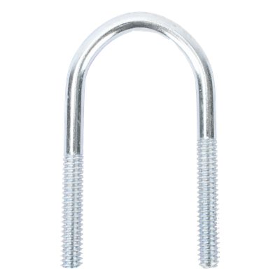 Abrazadera Tipo U / 1 1/4″ / Acabado Electro Zinc / Sin Tuercas Ni Arandelas