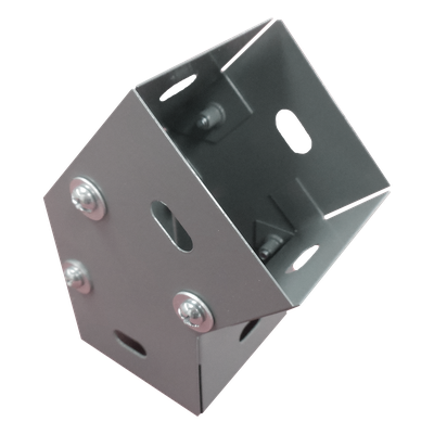 Codo Horizontal de Derivación / 45 Grados / 100 x 100 mm (4 x 4 pulg) / Acero al Carbón / Ducto CH-DC-100X100L