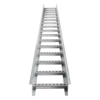 Escalera de Aluminio Portacables / Perfil Z / Peralte 3 1/4″ / Paso 9″ / Ancho 12″ / 3.66 m (12 ft) / Capacidad 274 Cables / Carga 74.4 kg