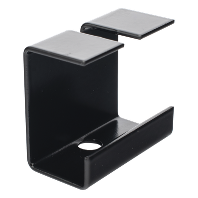 Grapa de Suspensión para Escalera Tubular / 1.5″ de Peralte / 12″ de Ancho / Acero al Carbón / Recubrimiento Epóxico Negro