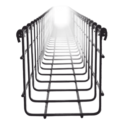 Charola Tipo Malla / 105 mm x 100 mm / Acabado Electro Zinc / Tramo 3 m (9.8 ft)