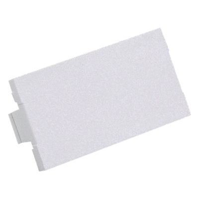 Módulo de Tapa Ciega / 1/3 de Espacio / Blanco Mate / ABS / 41.66 x 39.62 x 0.52 mm / 0.14 x 0.13 x 0.002 ft
