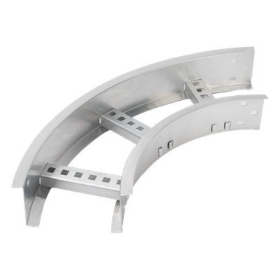 Curva Horizontal de Aluminio / Perfil Z / Peralte 3 1/4″ / Ancho 6″ / Radio 8″ / 90° / Incluye Tornillería