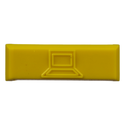 Iconos de Identificación / Plástico ABS / 14.2 x 2 x 4.6 mm / Amarillo / Paquete 100 uds / Mini-Com