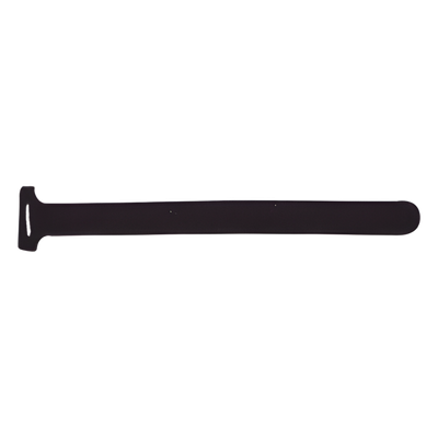 Cincho de contacto reutilizable / 210 x 16 mm / Nylon y polipropileno negro / 20 piezas / 0.69 x 0.63 pulgadas