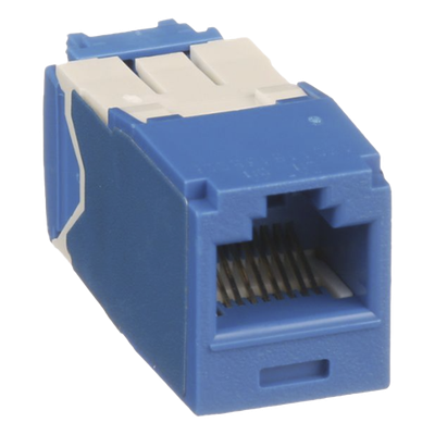 Conector Jack RJ45 / Cat 6A / Mini-Com TG / Sin Herramienta Impacto / 10GBase-T / 150m (492 pies) / Azul