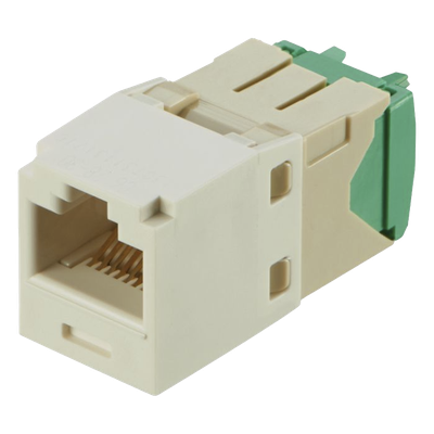 Conector Jack RJ45 / Categoría 6 / 8P8C / 28-30 AWG / Terminación sin Impacto / Color Blanco