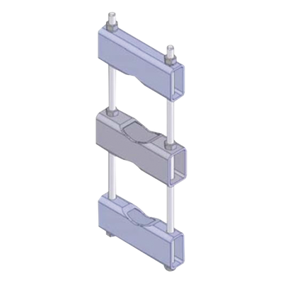 Abrazadera de Montaje para Antena / Rango 8.89 a 14.13 cm (3.5 a 5.563 in) / Acero Galvanizado / Montaje en Tubería Paralela