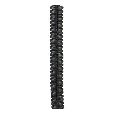 Tubo Corrugado Abierto / Polietileno / Diámetro Interno 10.5 mm / Diámetro Externo 14.1 mm / 30.5 m (100 ft) / Negro / Interior / -40 a 50°C