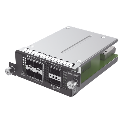 Tarjeta de Expansión / 4 Puertos SFP+ 10G / 2 Puertos QSFP28 100G / Fibra Óptica / Modular