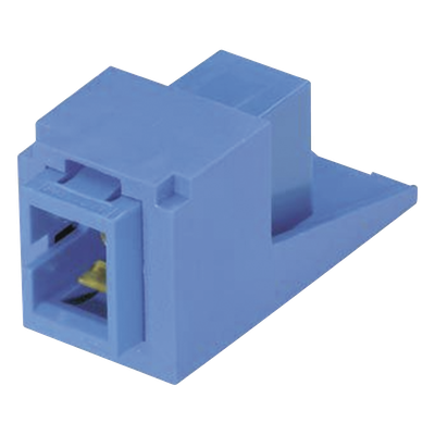 Módulo Acoplador / SC Simplex / Fibra Monomodo OS1/OS2 / Cerámica Zirconia / Color Azul / Mini-Com