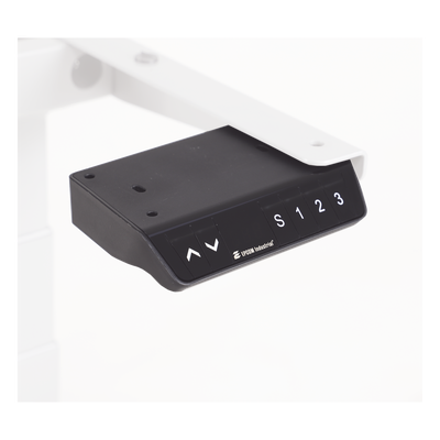 Controlador de Escritorio Ajustable / Memoria 3 Posiciones / Elevación 30 mm/s / Rango 600 a 1250 mm / Sensor Anticolisión / 100 g