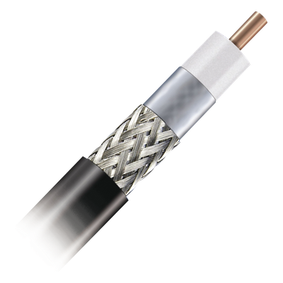 Cable Coaxial Trenzado / 500 m (1640 ft) / 50 Ohm / 10.29 mm / -70°C a +85°C / 16.2 GHz