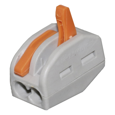 Conector de Presión / 1 Entrada 1 Salida / 12AWG-28AWG / 250V 32A / -20°C a 70°C / 0.47 x 0.83 x 0.59 in