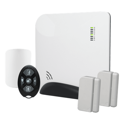 Panel de Alarma Inalámbrico / 96 Zonas / Conectividad Celular y Wi-Fi / 49 Usuarios / Z-Wave / 22.6 x 22.6 x 3.8 cm