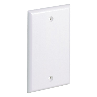 Placa de Pared Ciega / Vertical Plano / ABS / 69.8×114.4 mm / 2.75×4.5 in / Blanco