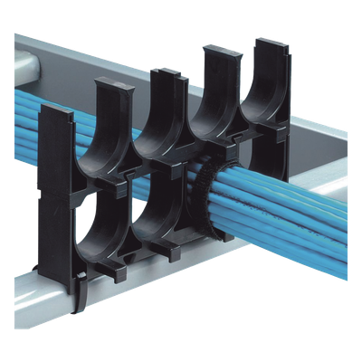 Espaciador de Cables Apilable / 4 Espacios / 1.25 in (31.8 mm) / Nylon 6.6 FR / Negro