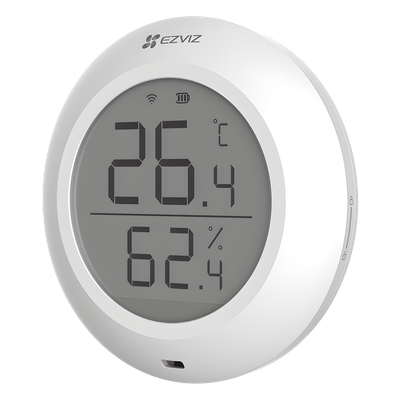 Sensor de Temperatura y Humedad / Zigbee 2.4GHz / Pantalla LCD / Batería CR2450 3V / -10°C a +60°C / 5.28 x 2.03 in