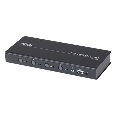 Switch KM USB / 4 Puertos / Boundless Switching / RS-232 / HDMI / Audio / Control de 4 a 8 Computadoras