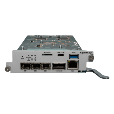 Tarjeta de Control y Uplink / 3x SFP/SFP+ 1/10G / 1x QSFP28 40/50/100G / Puerto Consola RJ45 / Out-Band 10/100/1000Base-T