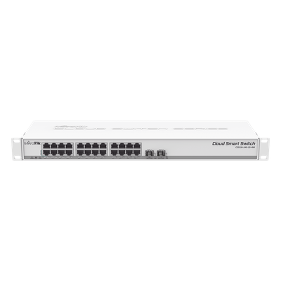 Cloud Smart Switch / 24 Puertos Gigabit / 2 Puertos SFP+ 10G / 1U Rackmount / -40°C a +70°C / 19W / 1.44 ft x 0.47 ft x 0.14 ft