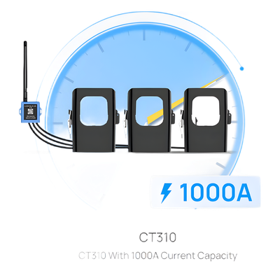 Medidor de Corriente LoRaWAN / Trifásico hasta 1000 A / Muestreo 3.3 kHz / 3 Canales Simultáneos / Autoalimentado