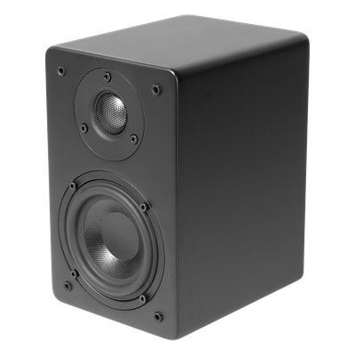 Altavoz de Estantería / Woofer 4» / Tweeter 1» Aluminio / 40 W / 8 Ohms / 89 dB / Negro Mate