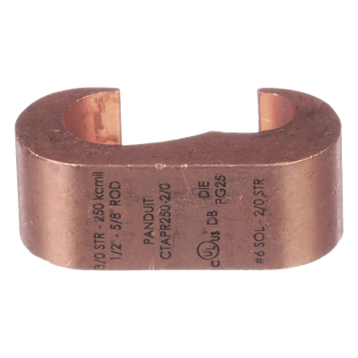 Conector de Compresión a Tierra / Cobre Sólido y Trenzado / UL 486A-486B 36 kV / 90°C / Entierro Directo en Tierra y Concreto / AWG 2 Str