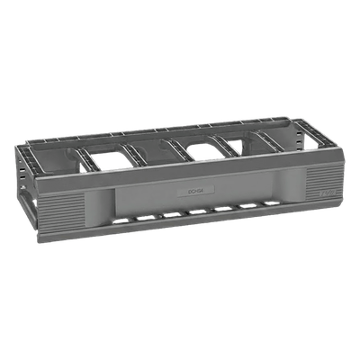 Organizador de Cables Horizontal / 1 UR / 19in / 66 Cables Cat 5e/6/6a / Montaje sin Herramientas