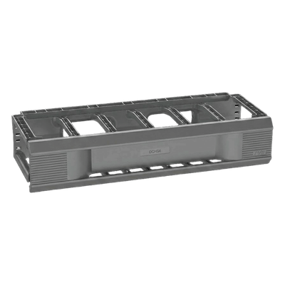 Organizador de Cables Horizontal / Sencillo Frontal / Rack 19in / 2 UR / Montaje sin Herramientas