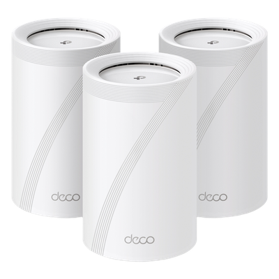 Sistema Mesh Wi-Fi 7 / Triple Banda BE9300 Mbps / 2 Puertos 2.5 Gigabit / 4 Antenas Internas Beamforming / MLO Multi-Link / Cobertura 3 Unidades