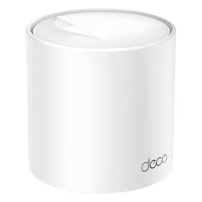 Router MESH Wi-Fi 6 / AX1500 Mbps / Doble Banda / 2 Puertos Gigabit WAN/LAN / 2 Antenas Internas / App Deco