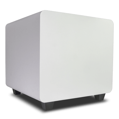 Subwoofer Activo / 10 Pulgadas / 300W RMS / Down-Firing / Recinto Sellado / Crossover Ajustable 33-200 Hz / Acabado Blanco Mate